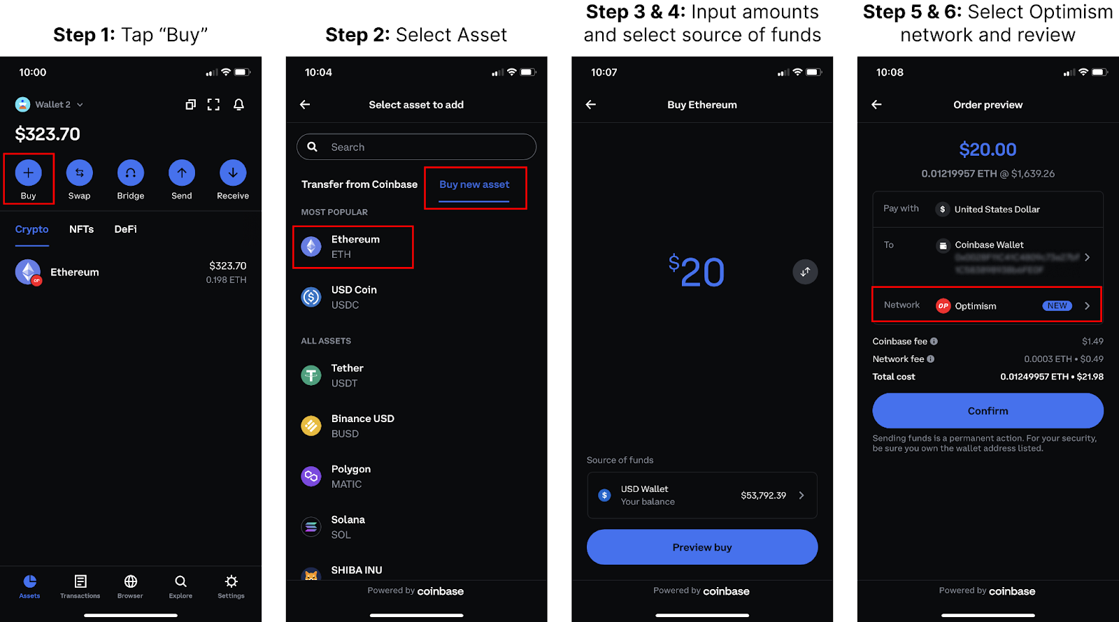 Ethereum wallet address with transaction history